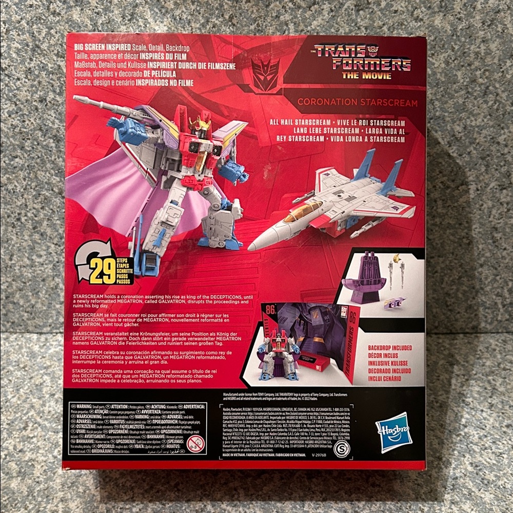 Hasbro Transformers The Movie Studio Series Coronation Starscream  86 / 12 NEW!! - Picture 2 of 2